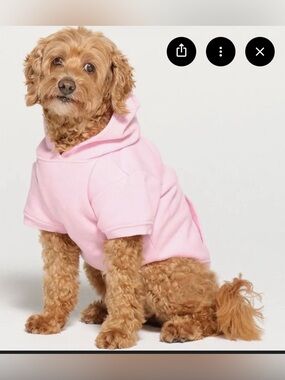 SKIMS Pink Dog Hoodie - Comfortable Pet Sweatshirt